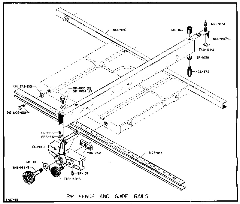 Delta Table Saw Parts