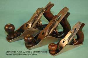 Stanley No. 1, 2, and 3 Smooth Planes