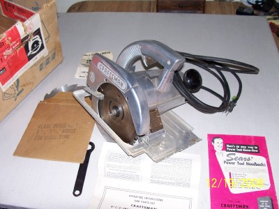 Sears Industrial power hand saw. Still in Box with Manuals