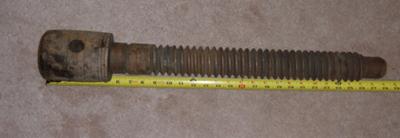 27 1/2 inch long threaded mystery tool~Ohio Tool Co.