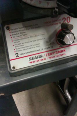 Craftsman Contractor Series 113.286200C Craftsman Contractor Series 113.286200C