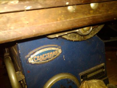 Vintage Craftsman Table Saw ~ Model 103.0206