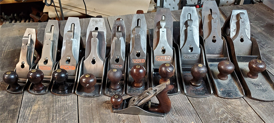 Stanley Wood Planes No 1 through No 8