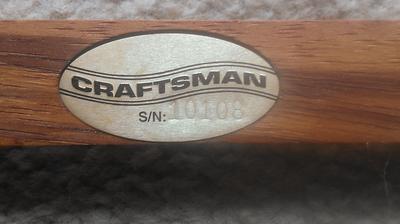 CRAFTSMAN  Hand saw serial number 10108
