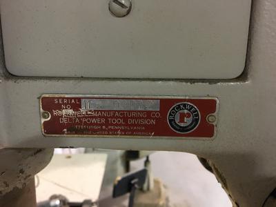 drill press serial number