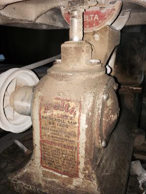 Delta model 1200 info label